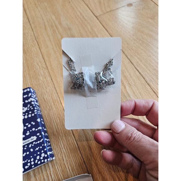 VioletHarper Layered Necklace and Bracelet set, Silvertone NWT‎ - Picture 3 of 3